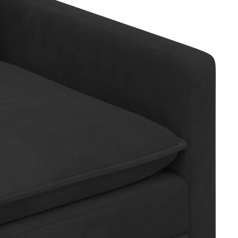 Sofa Juoda 76 x 81 x 87,5 cm Aksomas