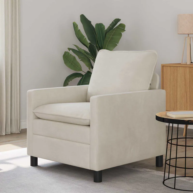 Sofa Kreminė 76 x 81 x 87,5 cm Aksomas