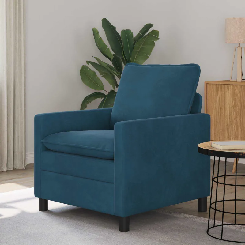 Sofa Mėlyna 76 x 81 x 87,5 cm Aksomas