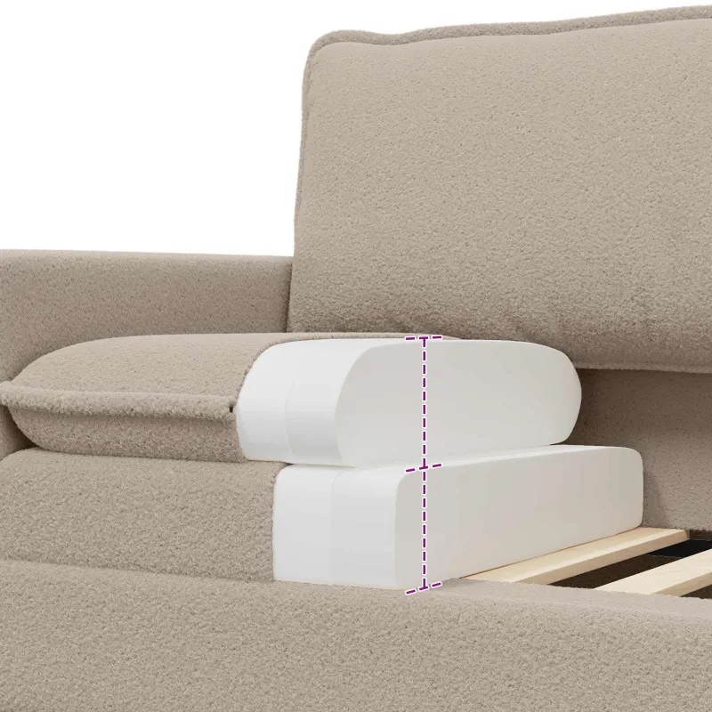 Sofa Šviesiai pilka 76 x 81 x 87,5 cm Audinys