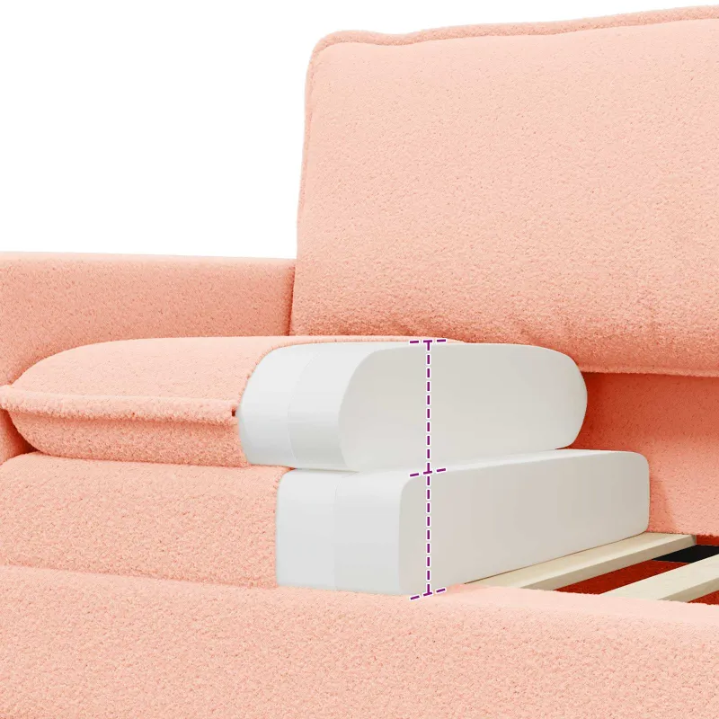 Sofa Rožinė 76 x 81 x 87,5 cm Audinys