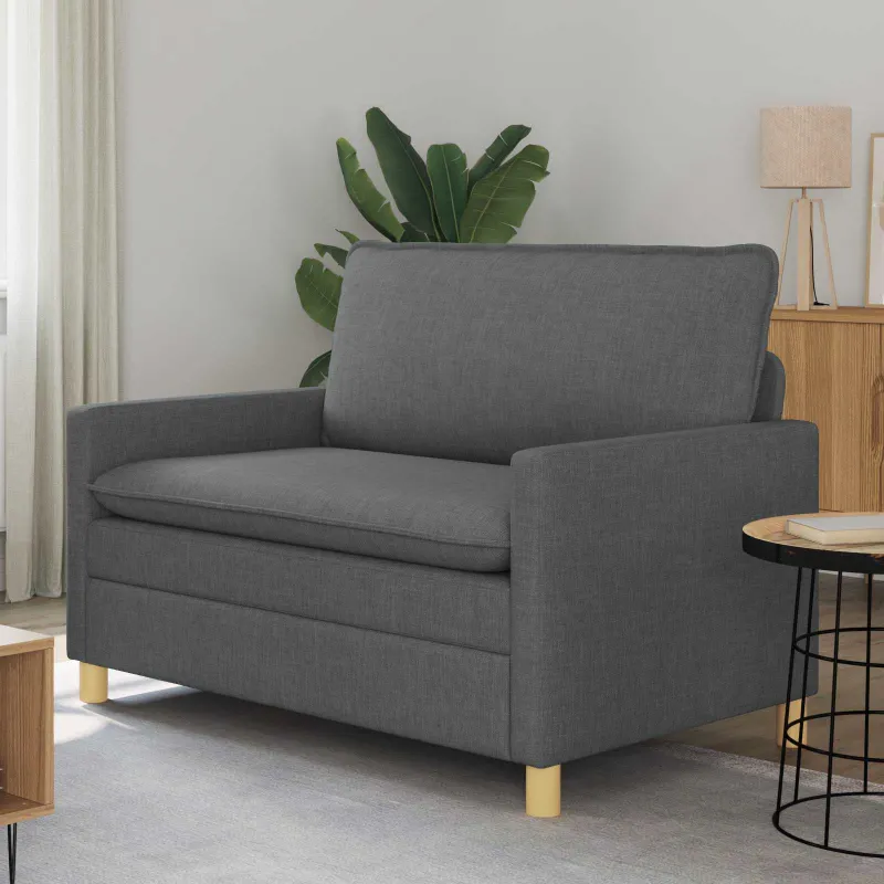 Sofa Tamsiai pilka 126 x 81 x 87,5 cm Audinys
