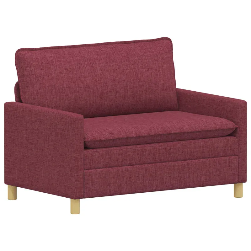 Sofa Vyno raudona 126 x 81 x 87,5 cm Audinys