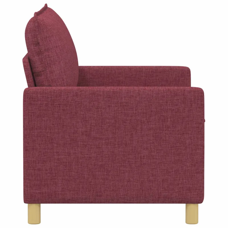 Sofa Vyno raudona 126 x 81 x 87,5 cm Audinys