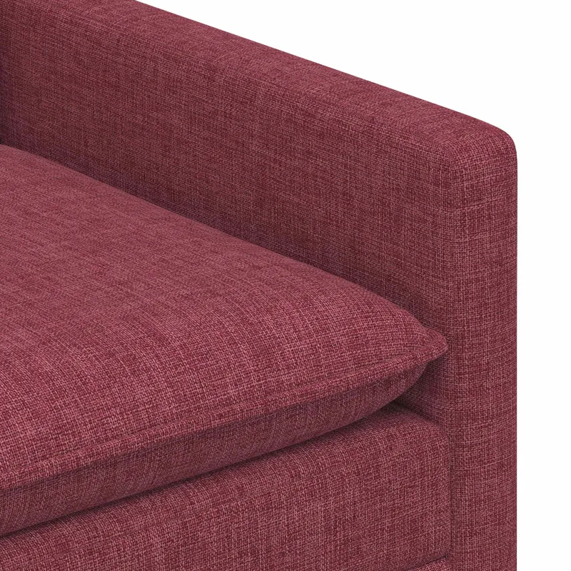 Sofa Vyno raudona 126 x 81 x 87,5 cm Audinys