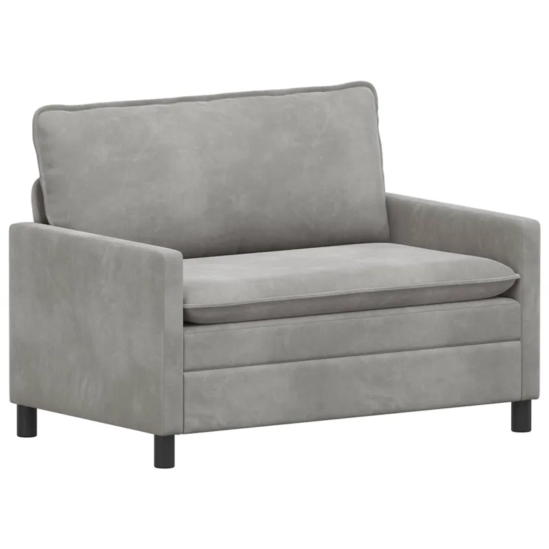 Sofa Šviesiai pilka 126 x 81 x 87,5 cm Aksomas