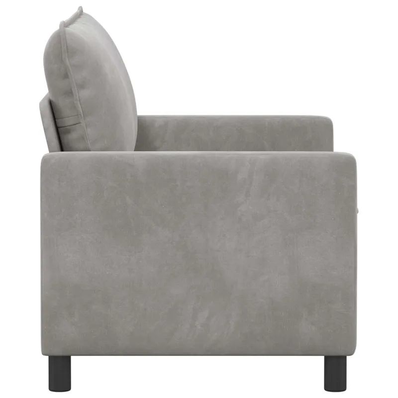 Sofa Šviesiai pilka 126 x 81 x 87,5 cm Aksomas