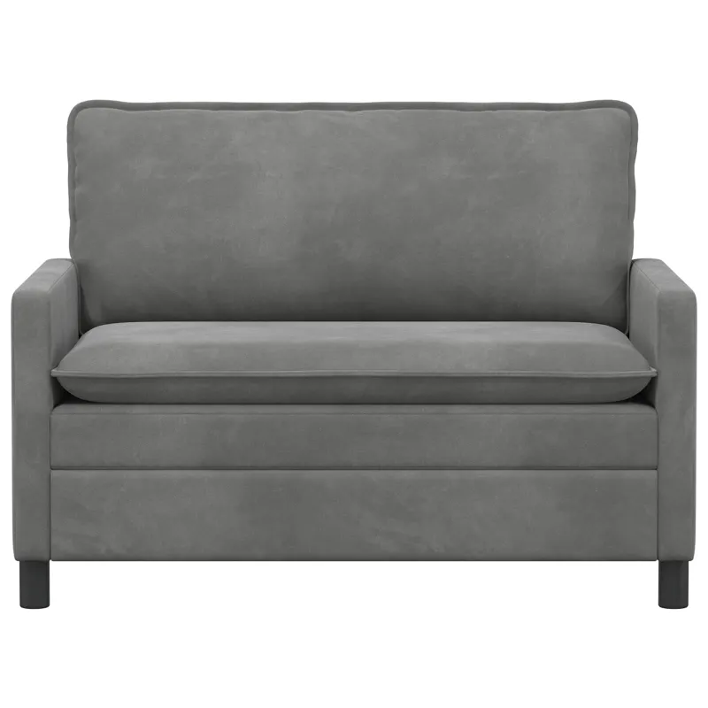 Sofa Tamsiai pilka 126 x 81 x 87,5 cm Aksomas