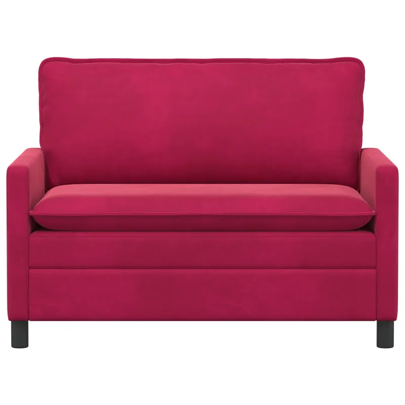 Sofa Vyno raudona 126 x 81 x 87,5 cm Aksomas