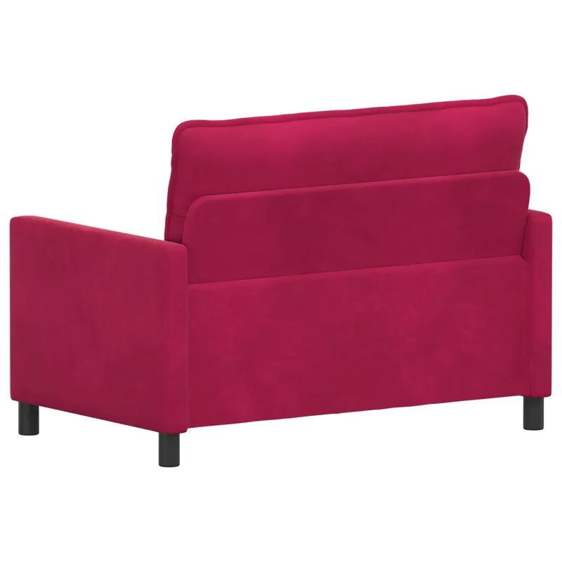 Sofa Vyno raudona 126 x 81 x 87,5 cm Aksomas