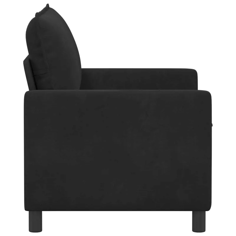 Sofa Juoda 126 x 81 x 87,5 cm Aksomas