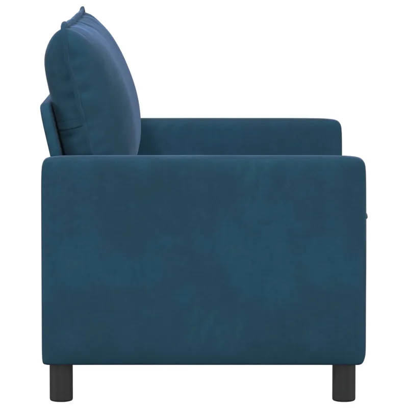 Sofa Mėlyna 126 x 81 x 87,5 cm Aksomas