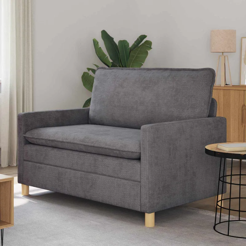 Sofa Tamsiai pilka 126 x 81 x 87,5 cm Poliesteris