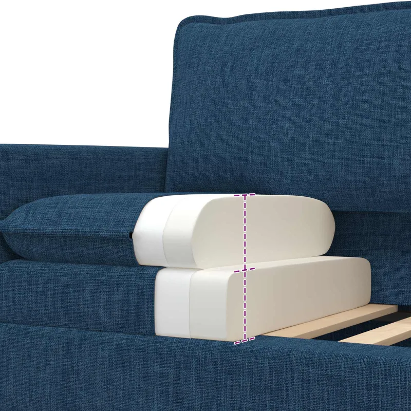 Sofa Mėlyna 156 x 81 x 87,5 cm Audinys