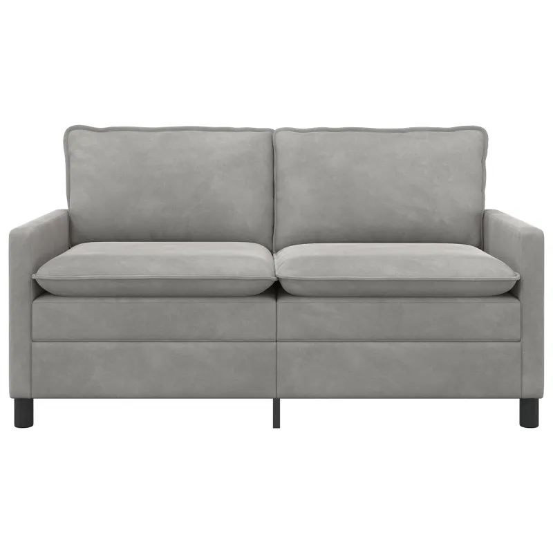Sofa Šviesiai pilka 156 x 81 x 87,5 cm Aksomas