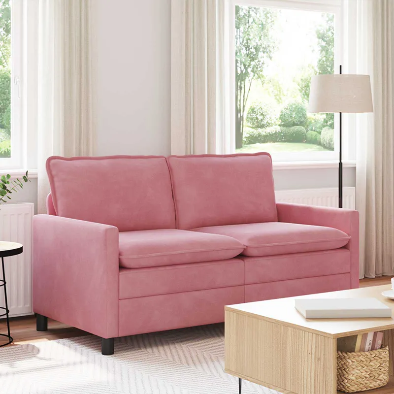 Sofa Rožinė 156 x 81 x 87,5 cm Aksomas