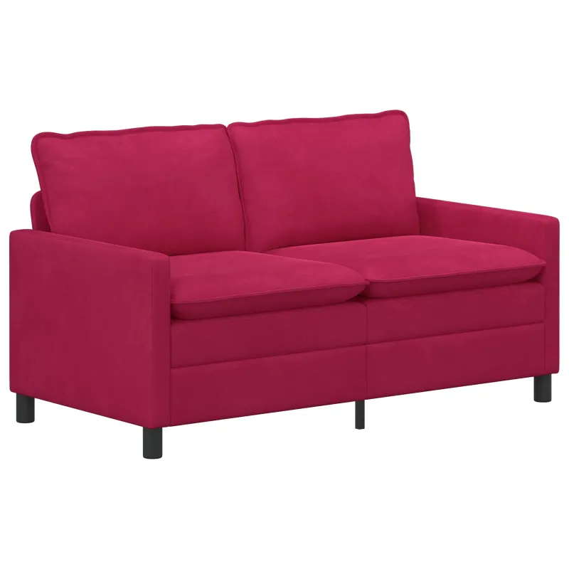 Sofa Vyno raudona 156 x 81 x 87,5 cm Aksomas