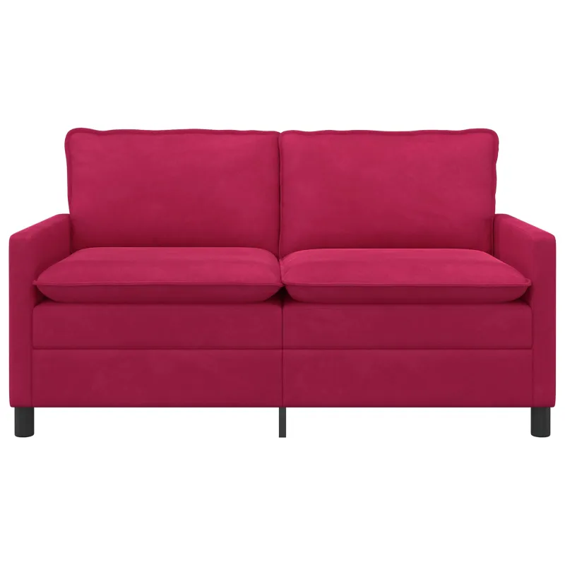 Sofa Vyno raudona 156 x 81 x 87,5 cm Aksomas
