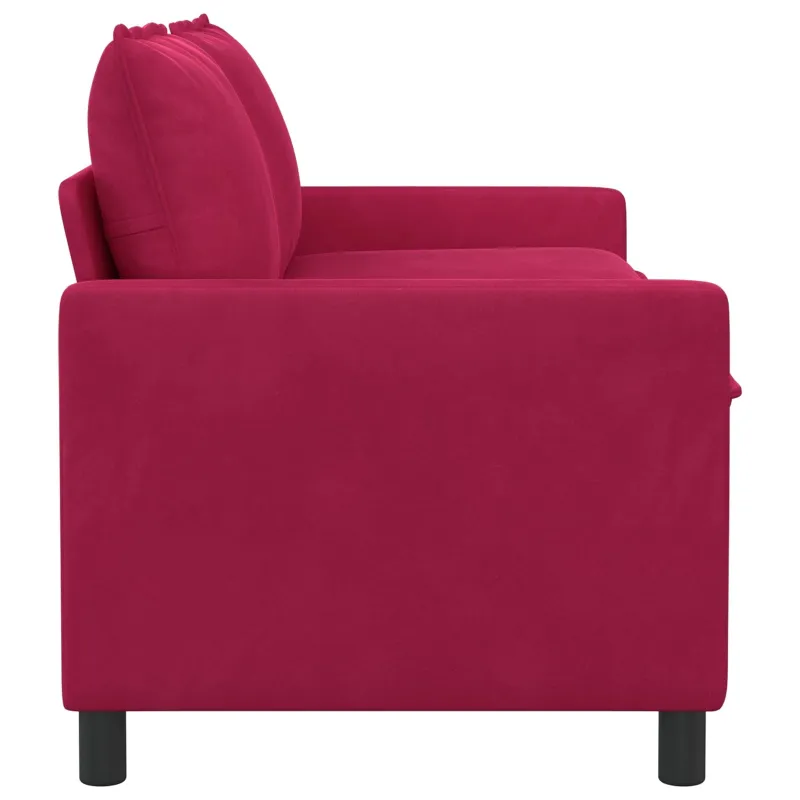 Sofa Vyno raudona 156 x 81 x 87,5 cm Aksomas