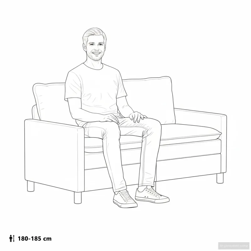 Sofa Kreminė 156 x 81 x 87,5 cm Aksomas