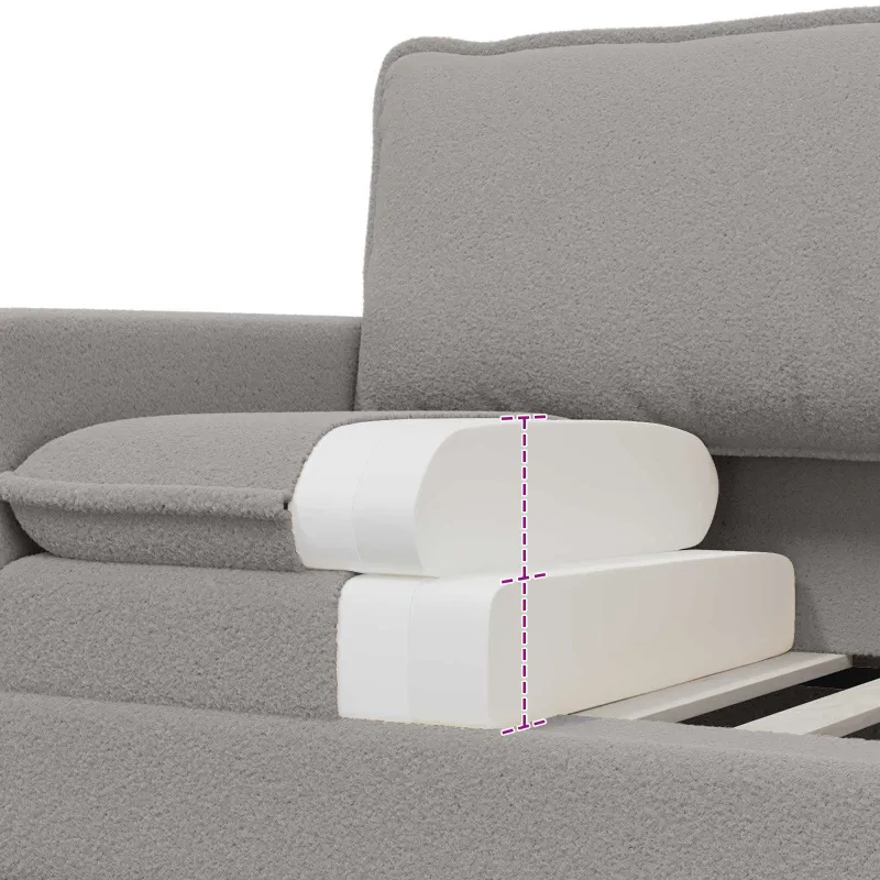 Sofa Šviesiai pilka 156 x 81 x 87,5 cm Audinys