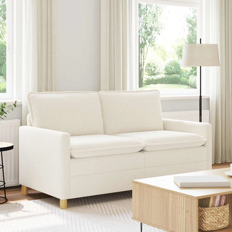 Sofa Kreminė 156 x 81 x 87,5 cm Audinys
