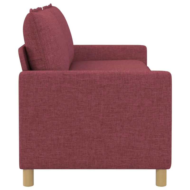 Sofa Vyno raudona 196 x 81 x 87,5 cm Audinys