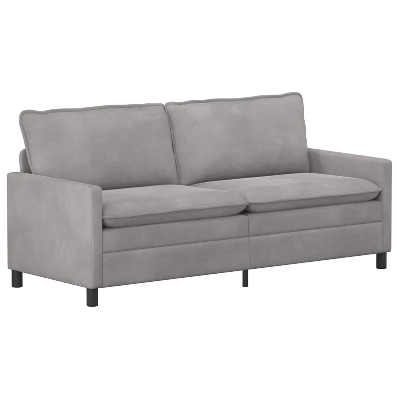 Sofa Šviesiai pilka 196 x 81 x 87,5 cm Aksomas