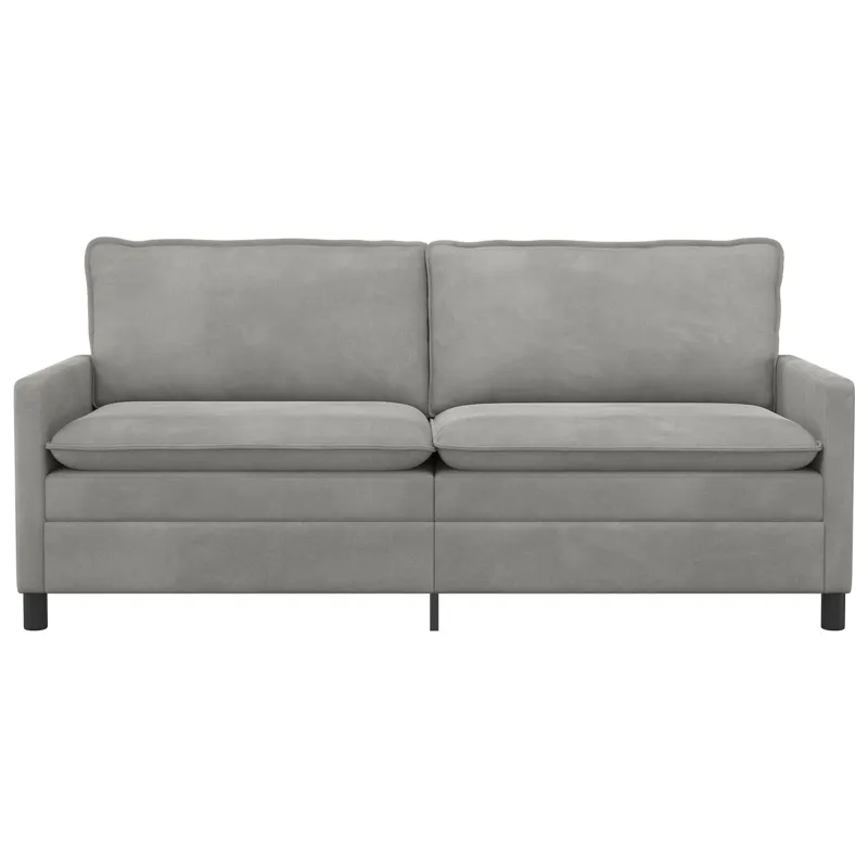 Sofa Šviesiai pilka 196 x 81 x 87,5 cm Aksomas