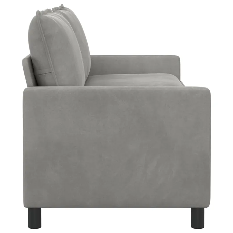 Sofa Šviesiai pilka 196 x 81 x 87,5 cm Aksomas