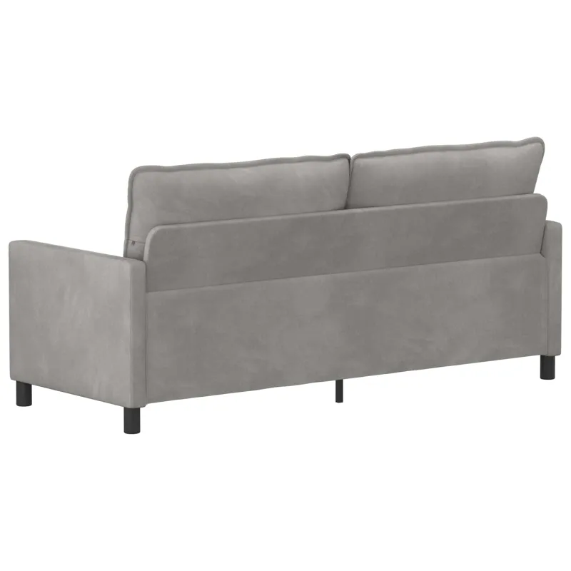 Sofa Šviesiai pilka 196 x 81 x 87,5 cm Aksomas
