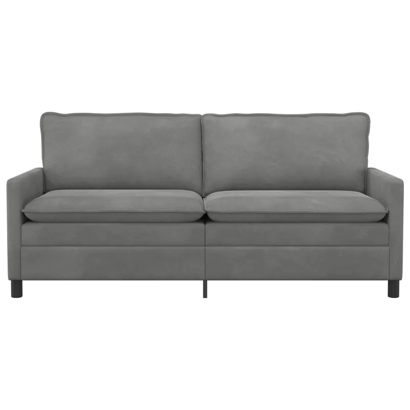 Sofa Tamsiai pilka 196 x 81 x 87,5 cm Aksomas