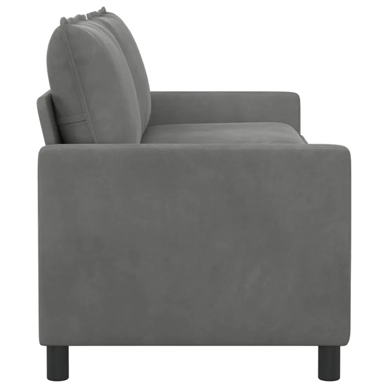 Sofa Tamsiai pilka 196 x 81 x 87,5 cm Aksomas
