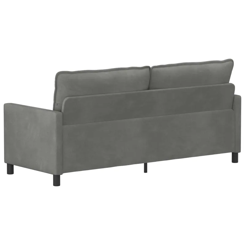 Sofa Tamsiai pilka 196 x 81 x 87,5 cm Aksomas