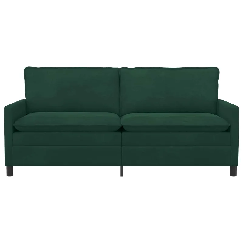 Sofa Tamsiai žalia 196 x 81 x 87,5 cm Aksomas