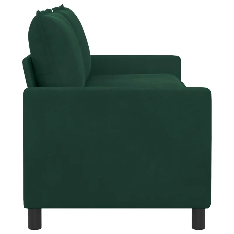 Sofa Tamsiai žalia 196 x 81 x 87,5 cm Aksomas