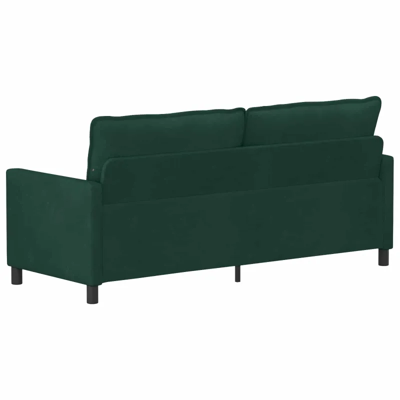 Sofa Tamsiai žalia 196 x 81 x 87,5 cm Aksomas