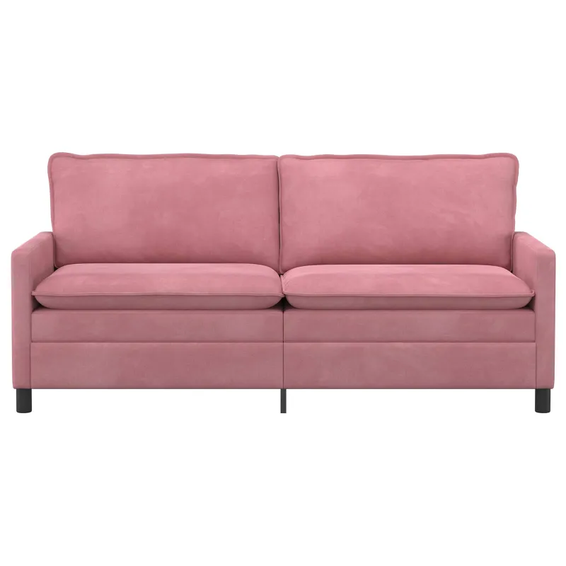 Sofa Rožinė 196 x 81 x 87,5 cm Aksomas