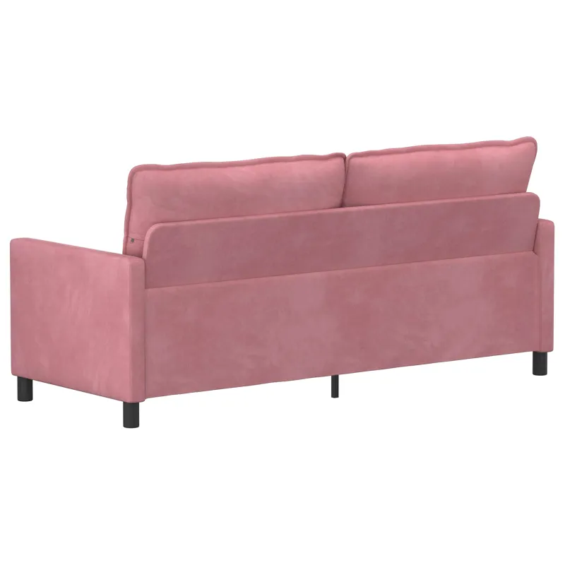 Sofa Rožinė 196 x 81 x 87,5 cm Aksomas