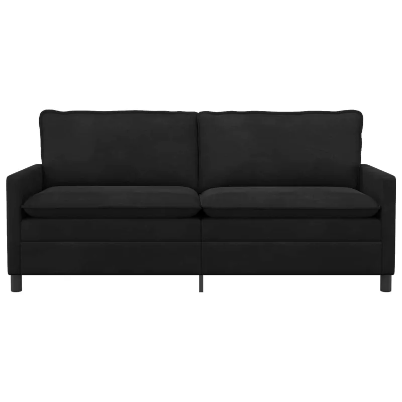 Sofa Juoda 196 x 81 x 87,5 cm Aksomas