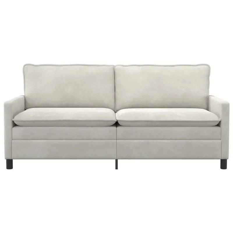 Sofa Kreminė 196 x 81 x 87,5 cm Aksomas