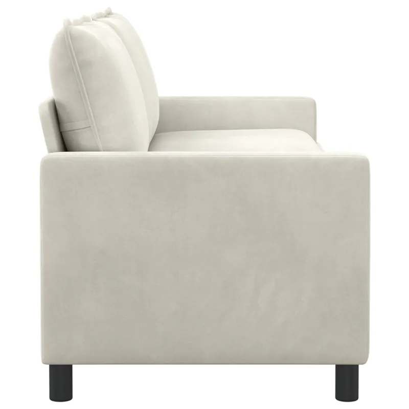 Sofa Kreminė 196 x 81 x 87,5 cm Aksomas