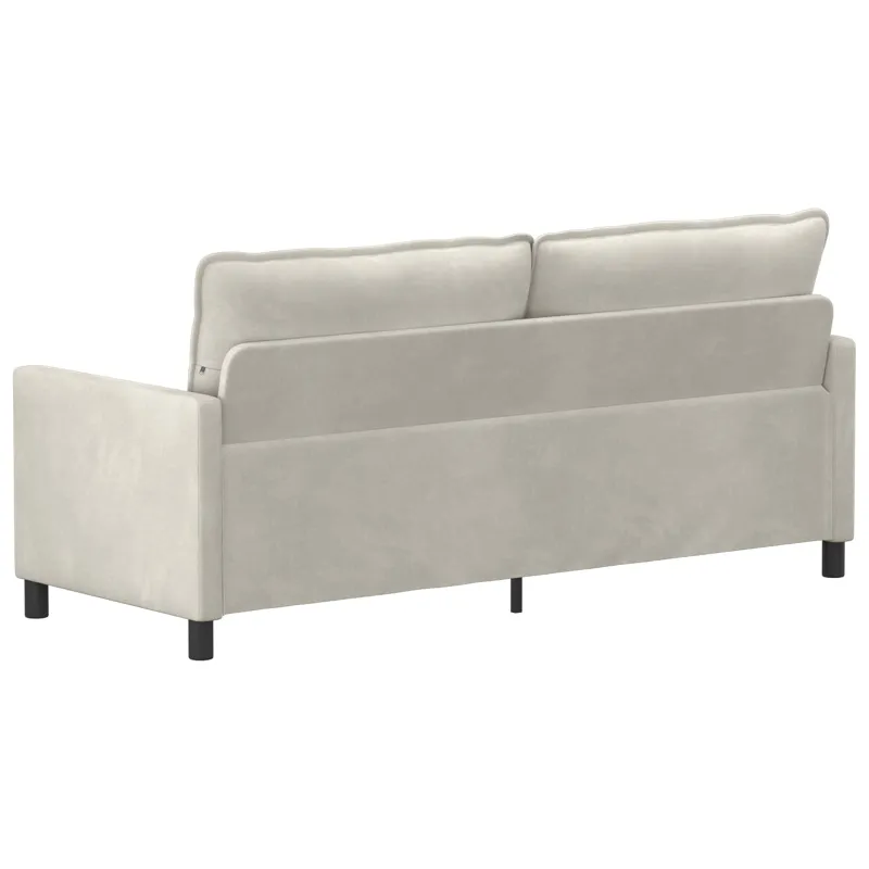 Sofa Kreminė 196 x 81 x 87,5 cm Aksomas
