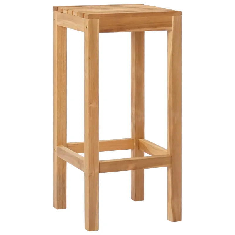 Baro taburetė 2 pcs Natūrali Kieto teka medžio