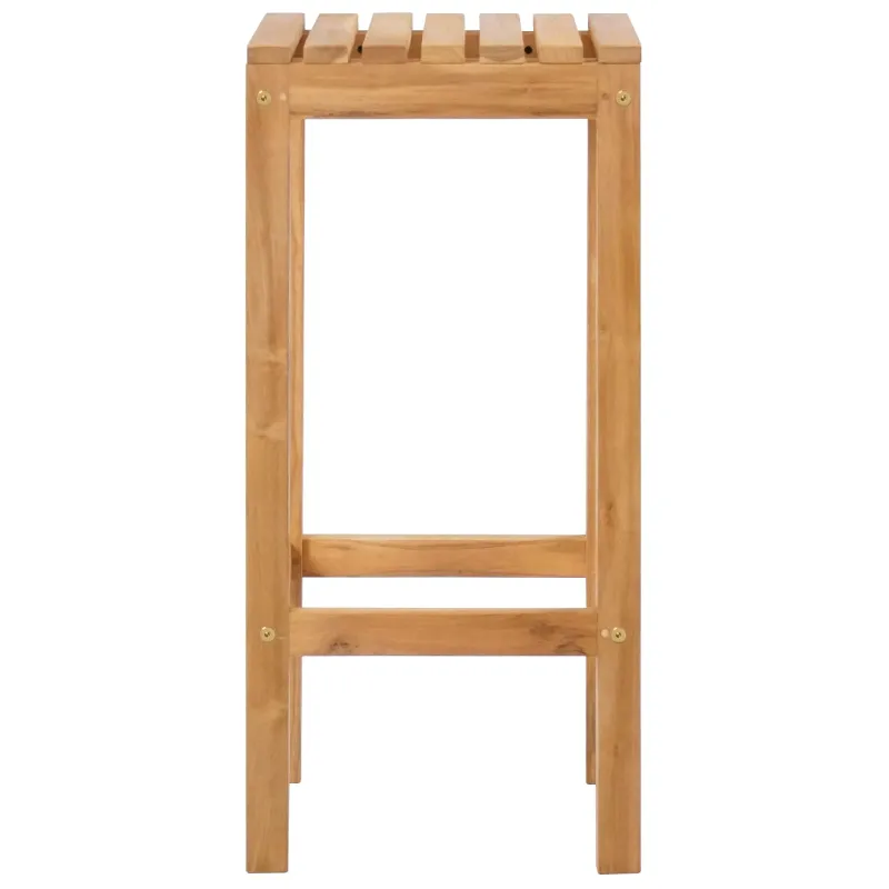 Baro taburetė 2 pcs Natūrali Kieto teka medžio