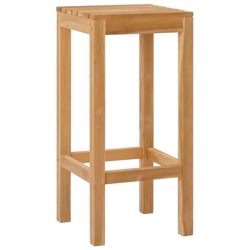Baro taburetė 4 pcs Natūrali Kieto teka medžio
