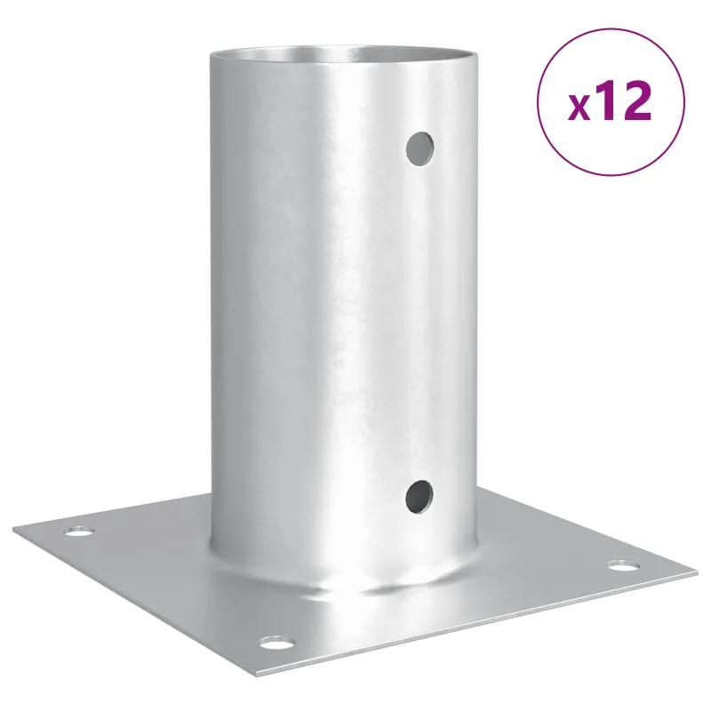 Apvalus žemės inkaras 12 pcs Sidabrinė 15 x 15 x 15 cm Metalas