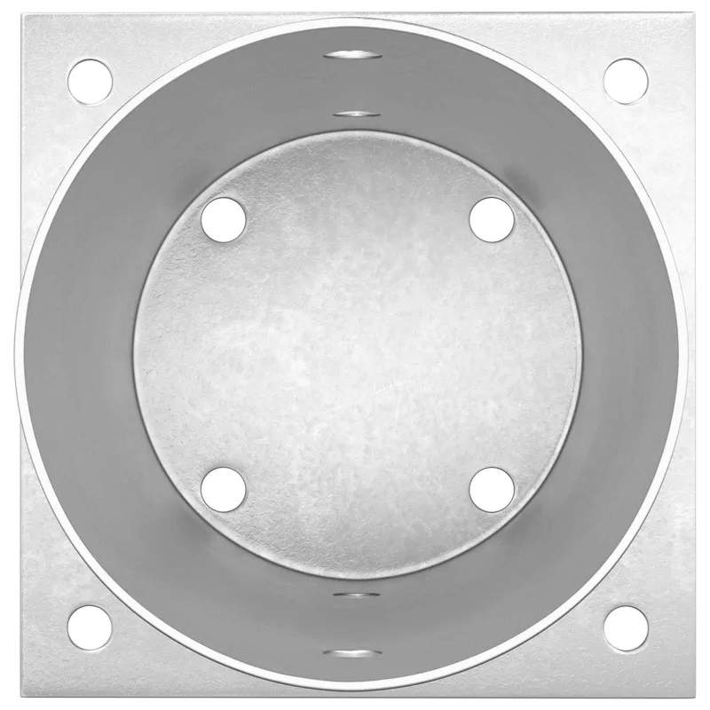 Apvalus žemės inkaras 4 pcs Sidabrinė 15 x 15 x 15 cm Metalas