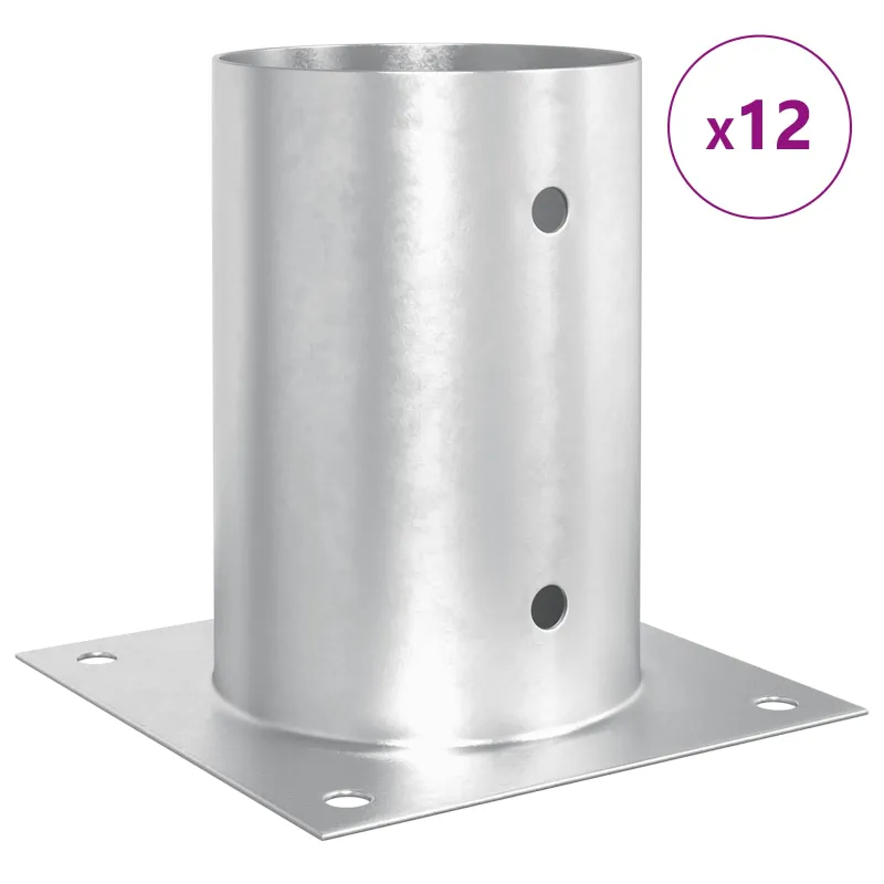 Apvalus žemės inkaras 12 pcs Sidabrinė 15 x 15 x 15 cm Metalas