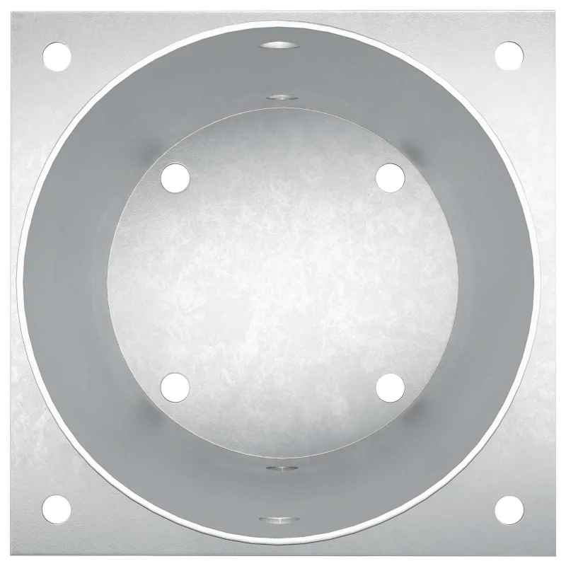 Apvalus žemės inkaras 4 pcs Sidabrinė 18 x 18 x 15 cm Metalas